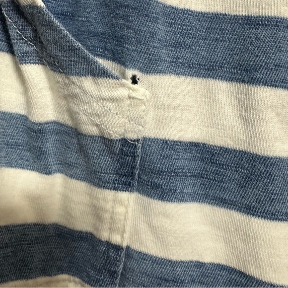 Jane and Delancey Blue White Striped Sweatshirt Hoodie‎ see photos small flaw - Picture 11 of 14